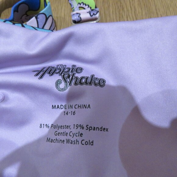 THE HIPPIE SHAKE Marcie Psychedelic Floral Bikini Top Retro 70s Swim Boho - Picture 14 of 14